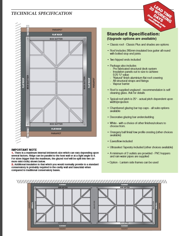 orangery technical specification ipswich